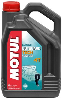 Масло моторное 10W30 MOTUL Outboard Tech 4T 10W-30 (5 л)
