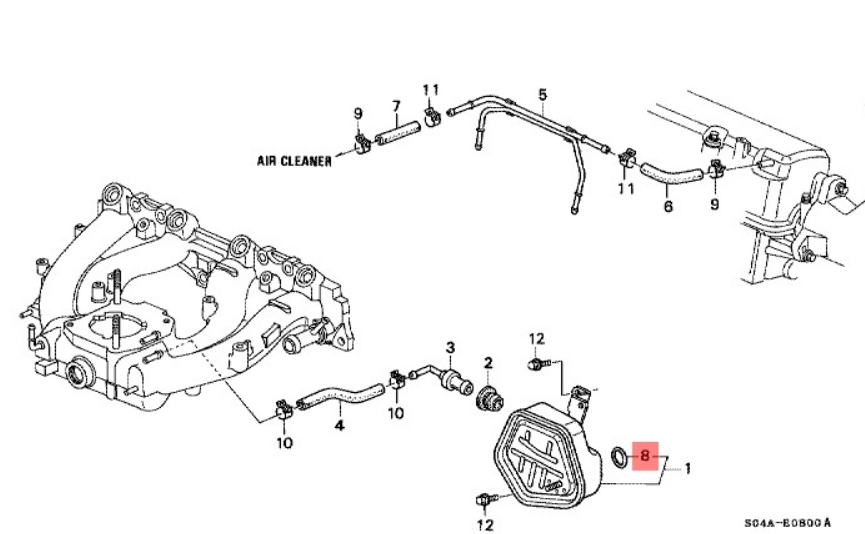 Кольцо уплотнительное (91324-PC6-000), Honda