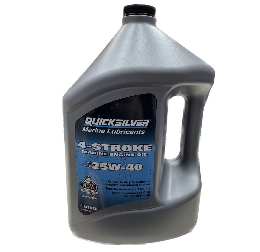 Моторное масло QUICKSILVER 25W40 4-Stroke (4 л)