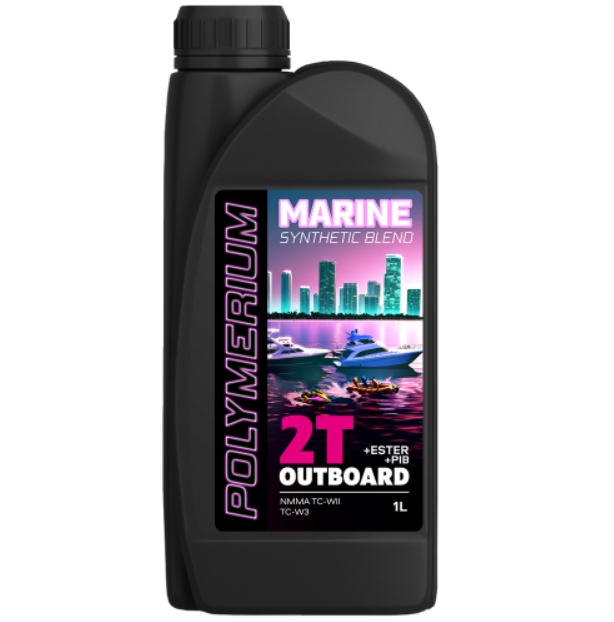 Масло моторное POLYMERIUM MARINE OUTBOARD 2Т SYNTHETIC BLEND (TC-W3) 1L